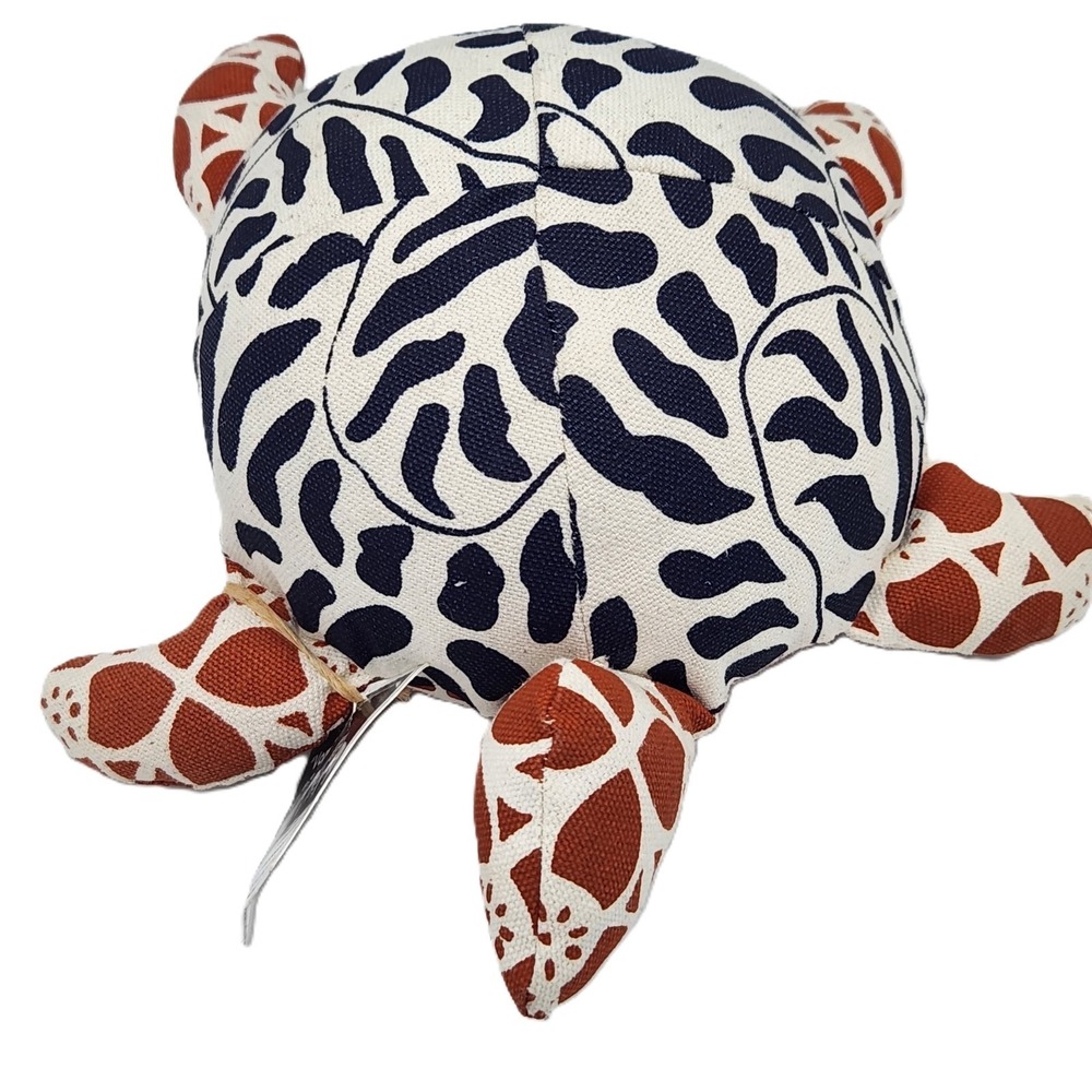 Rise Beyond The Reef Handsewn Koro Print Turtle Indigenous Fiji Stuffed Animal